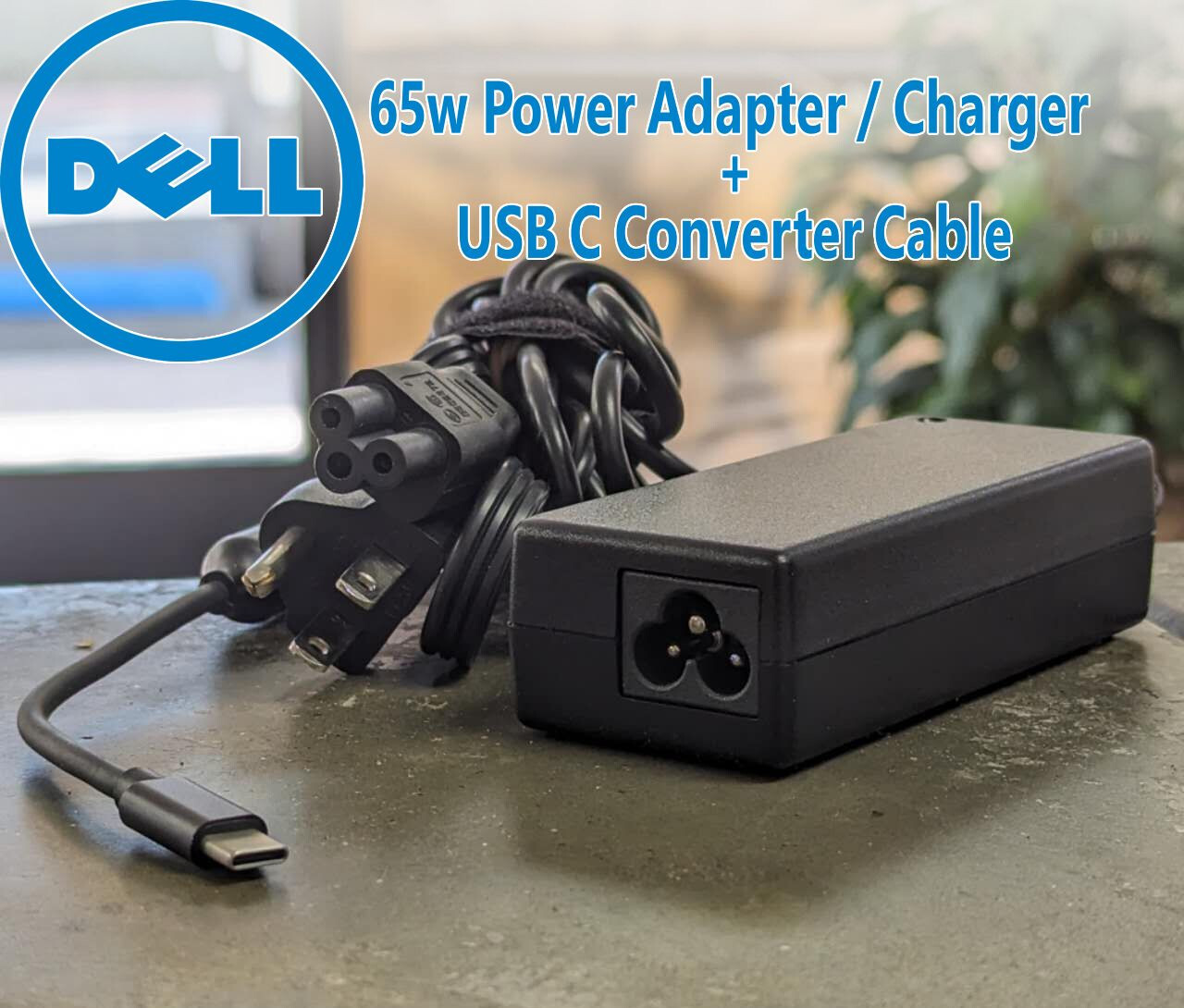 GENUINE DELL 65W USB-C CHARGER / AC ADAPTER 0723JG / 0HMMDD / NEW OPEN