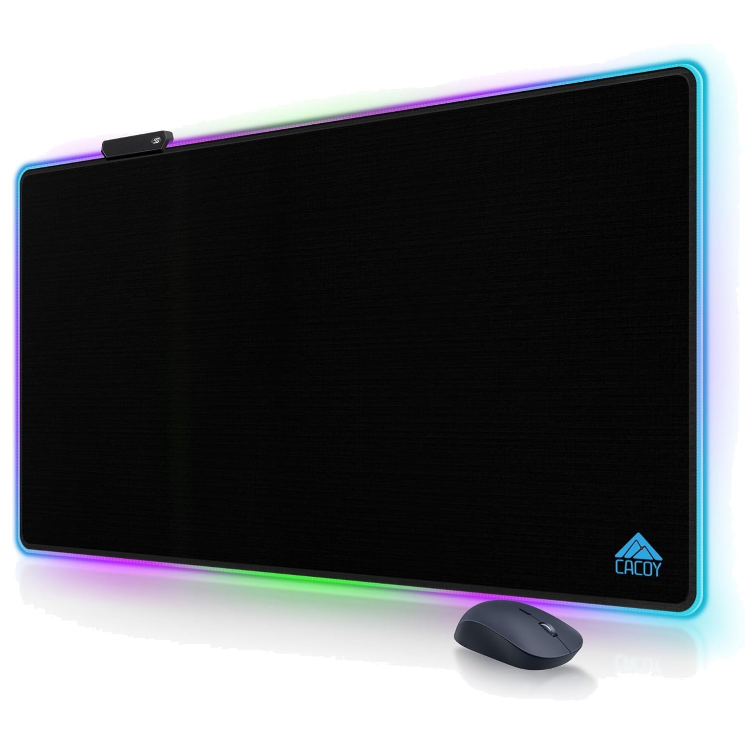 Black RGB Gaming Mouse Pad XXL - Special-Textured Surface