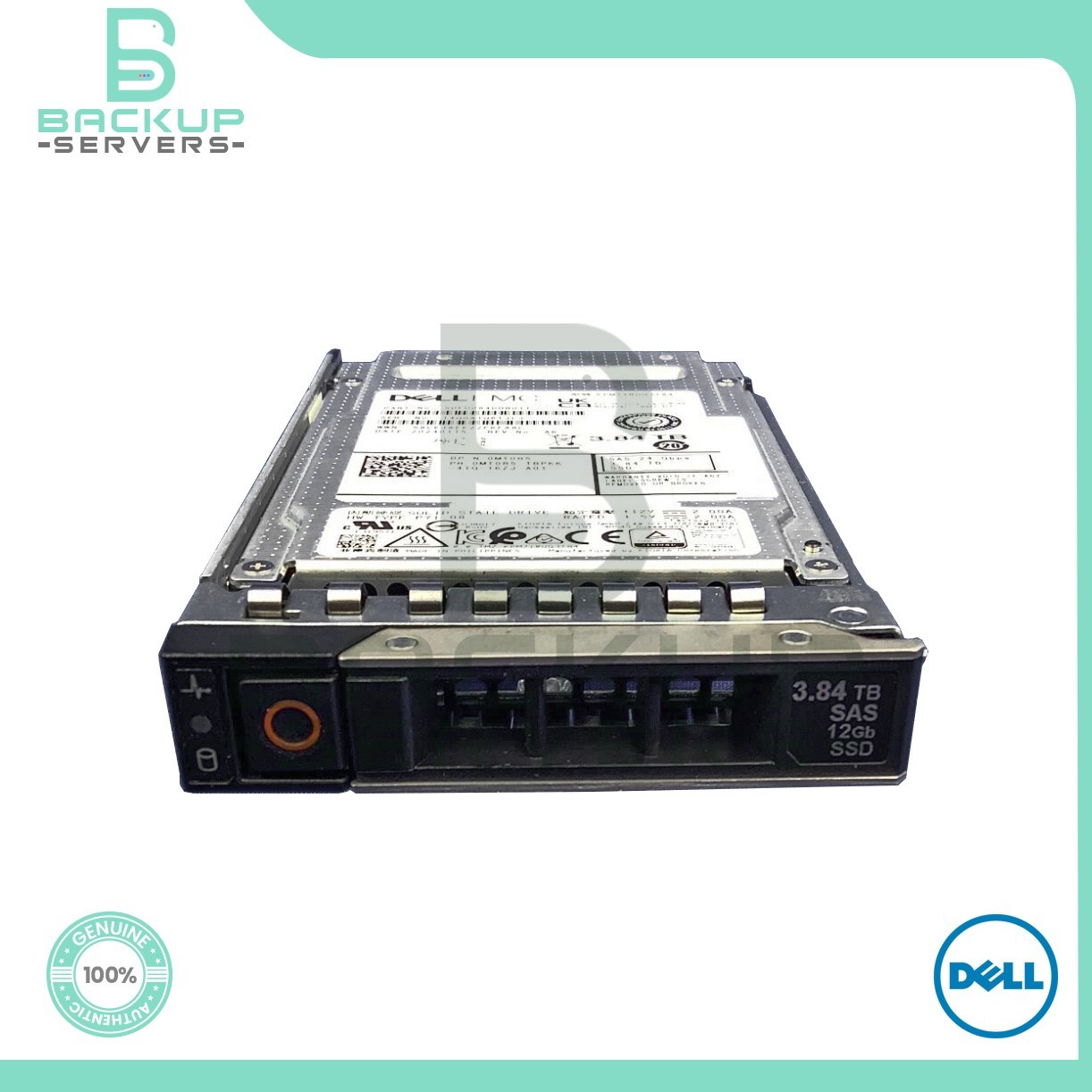 MT0R5 Dell 3.84TB 24Gbps Read Intensive SAS 2.5" TLC Internal SSD 0MT0R5