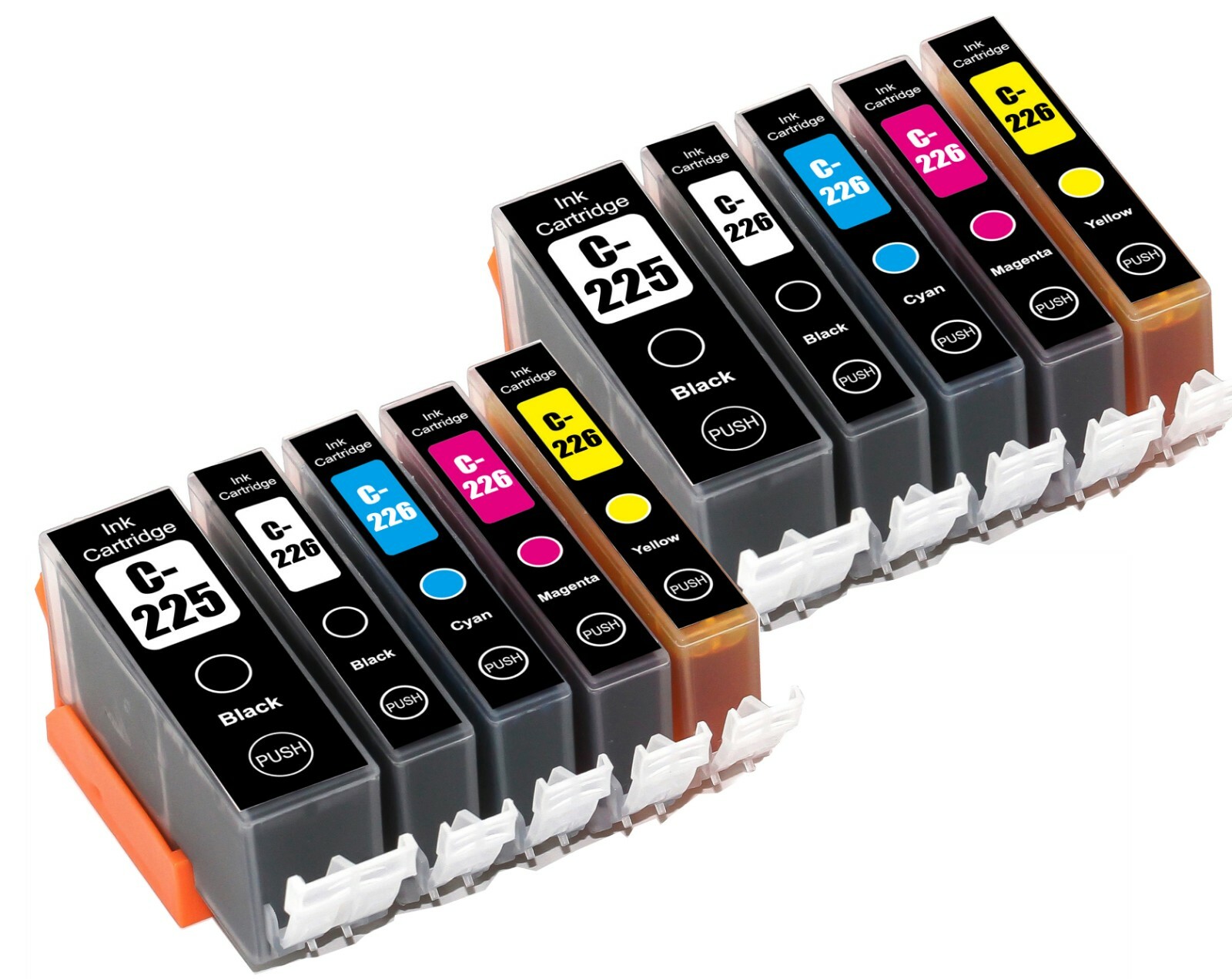 10PK PGI-225 CLI-226 Printer Ink Cartridges Set for Canon MG5120 iP4920 MX882