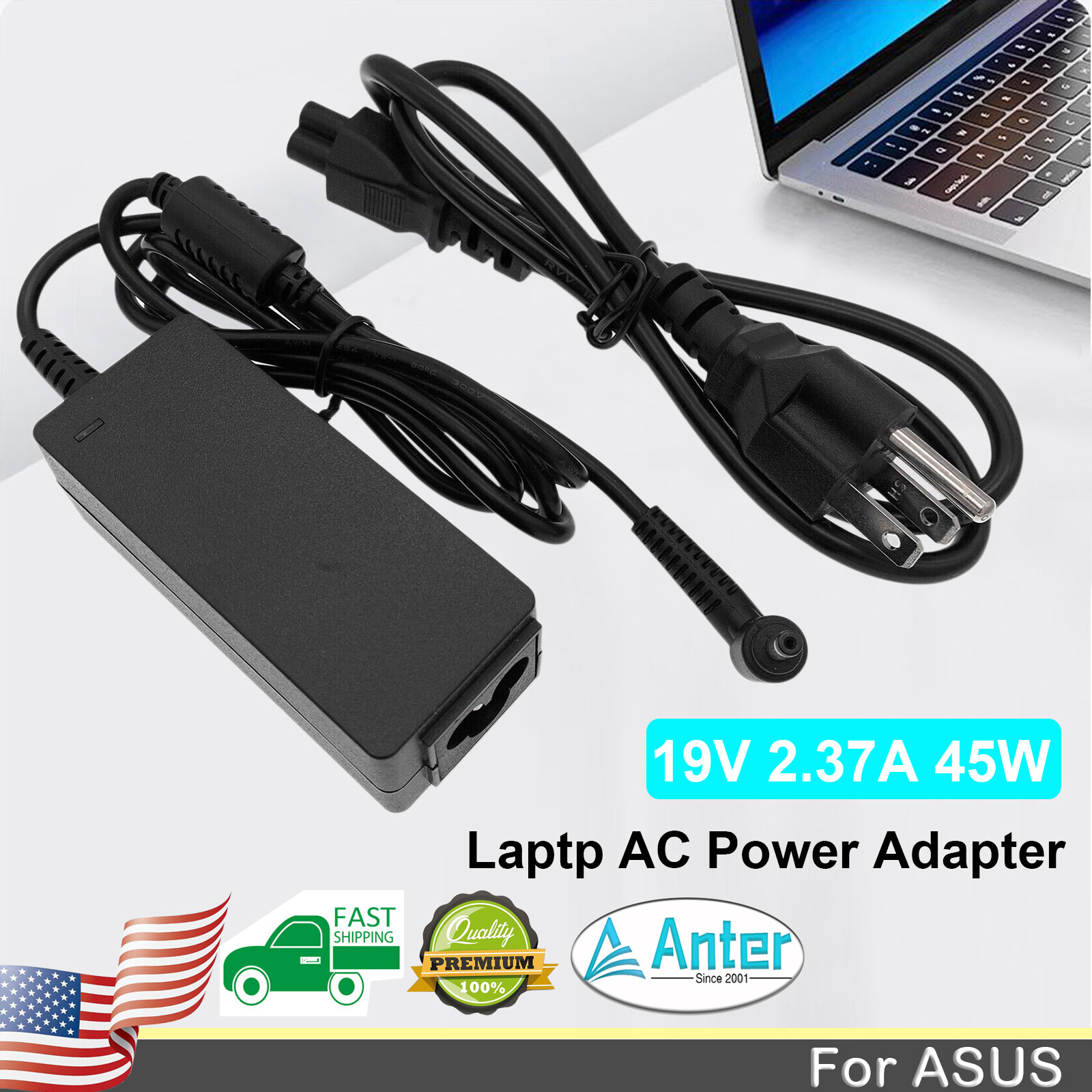 AC Adapter Power Charger For Asus Chromebook 13.3" C300 C300M C300MA C300MA-DB01