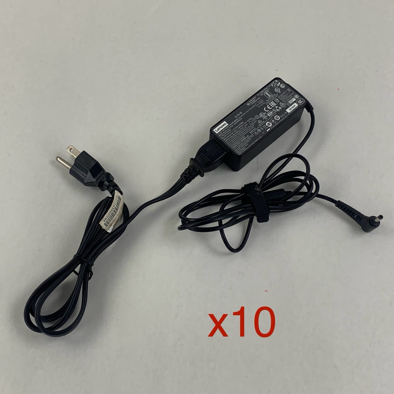 Lenovo ADLX45NCC3A Small Barrel AC Adapter 20V 2.25A 45W 01FR000 Lot of 10x