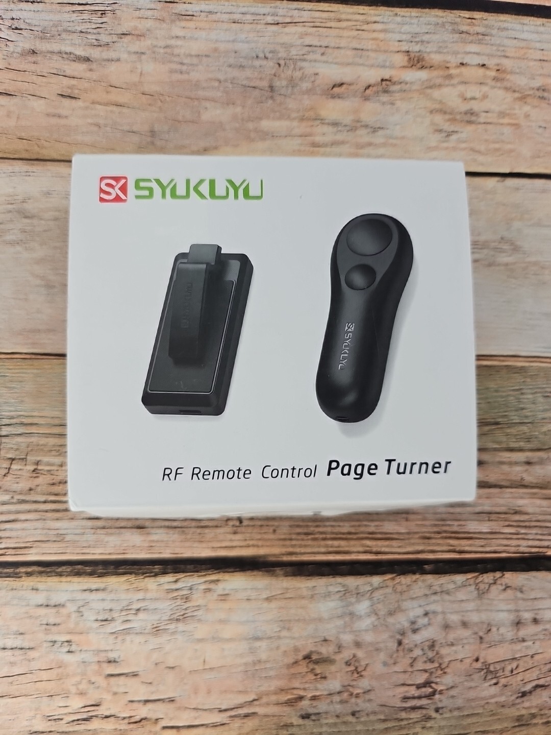 Syukuyu RF Remote Control Page Turner for Kindle, iPhone, iPad, E-book Reader