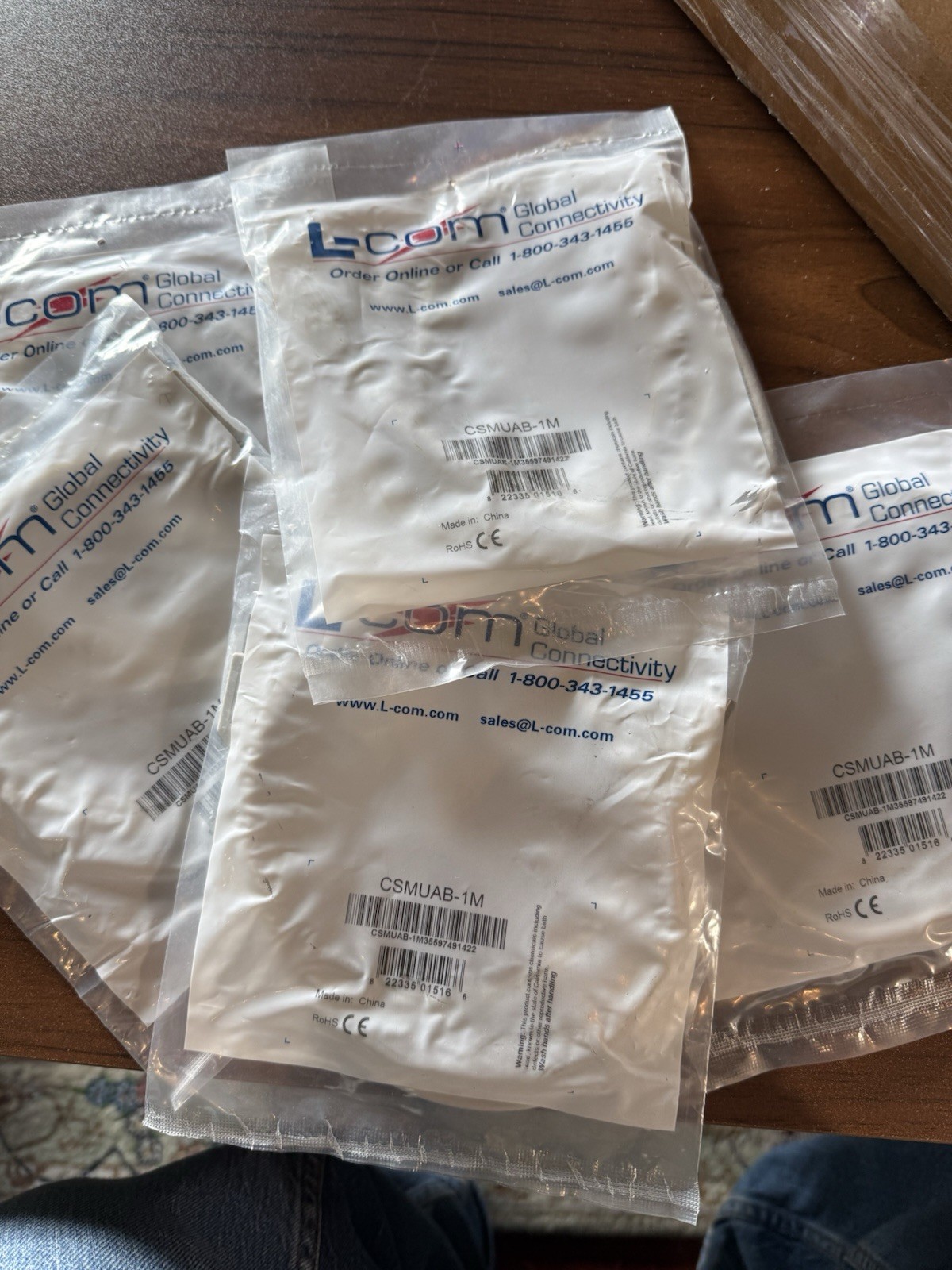 L-com USB CABLE CSMUAB-1M (5 PCs)