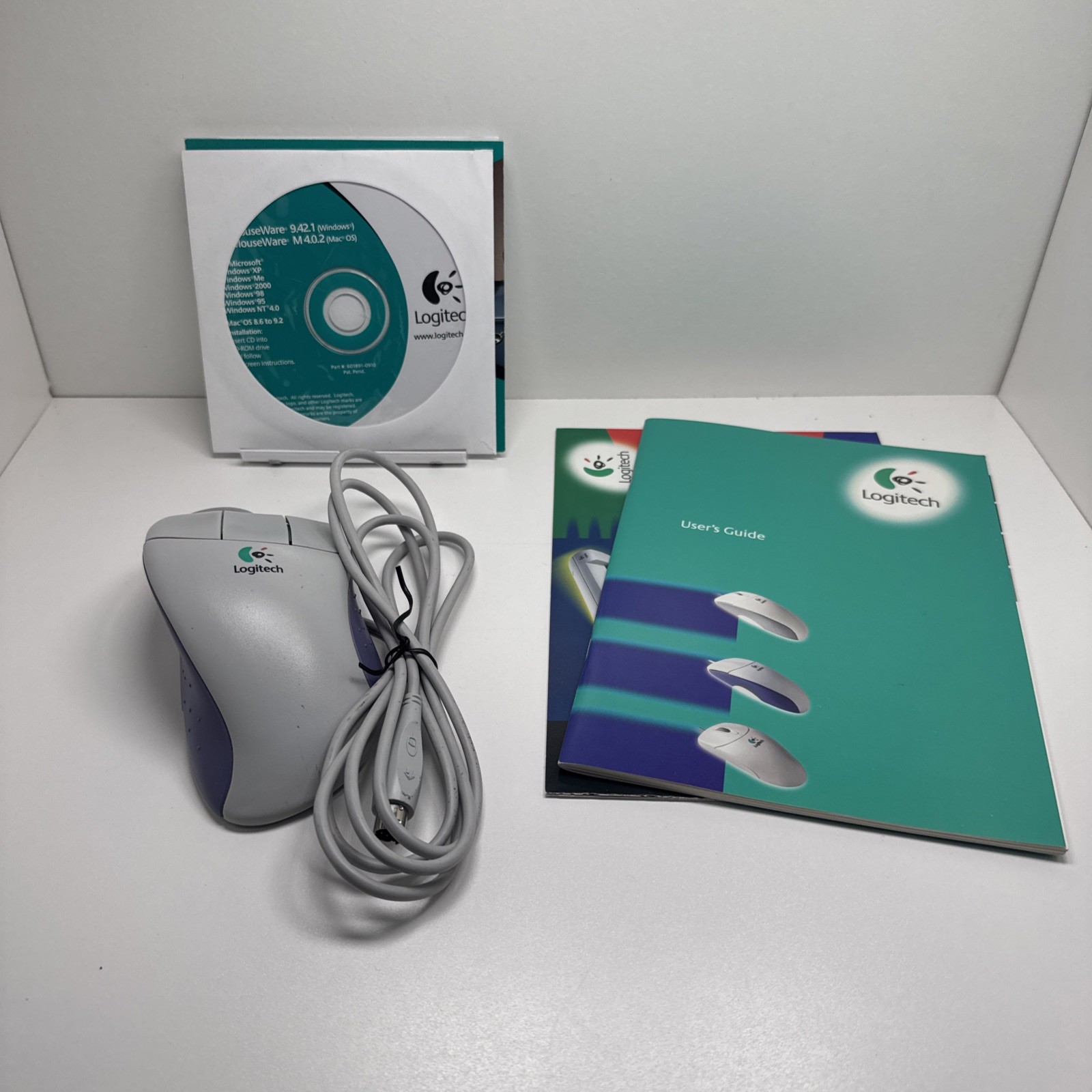 Logitech M-CV46 MouseMan Trackball Wired Mouse P/N 811366-0000