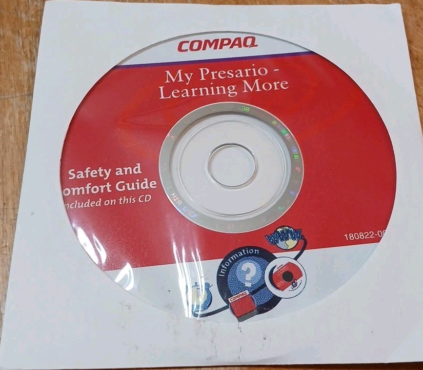 2000 Compaq My Presario Learning More Guide CD Disc 