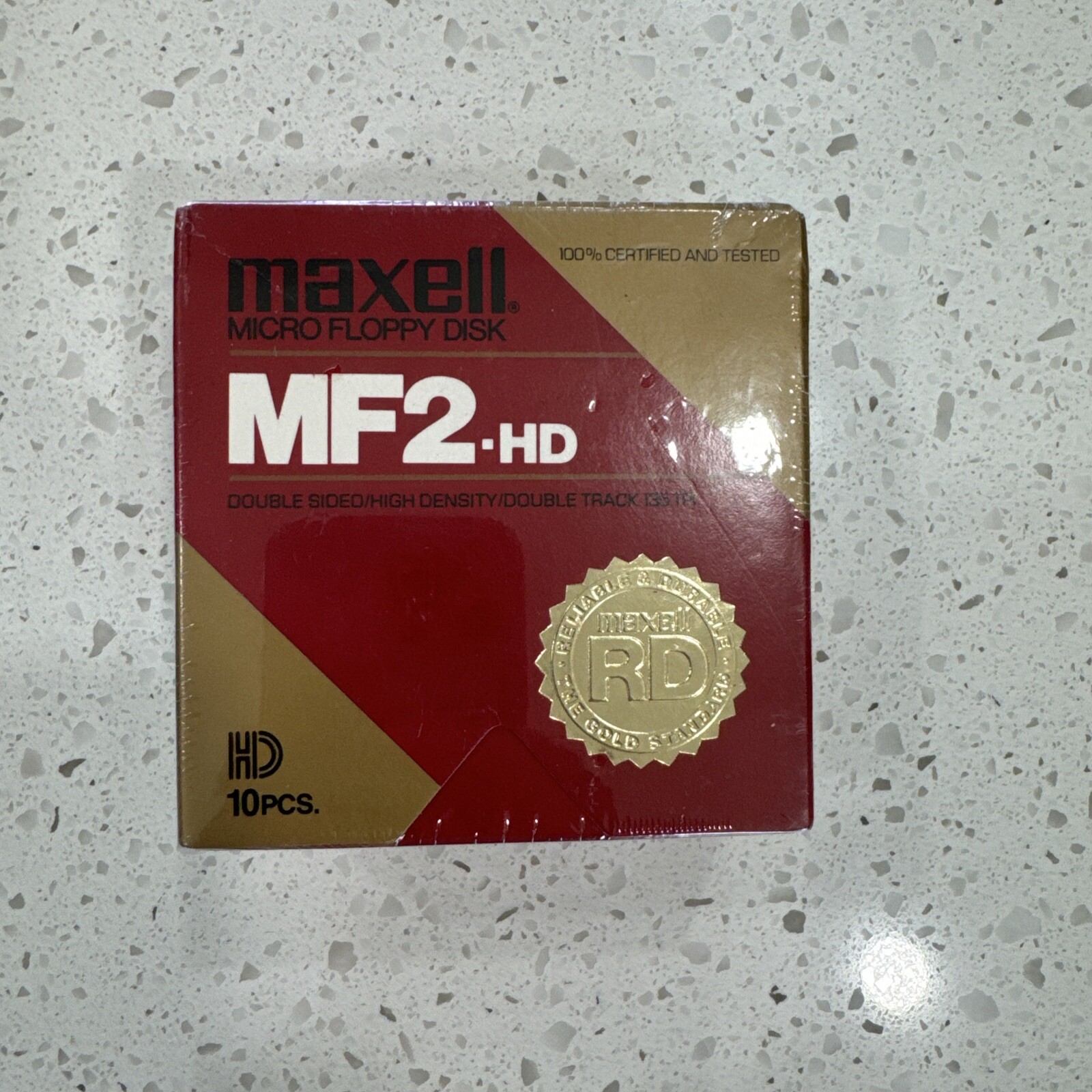 10 Pack Maxell MF2-HD Floppy Disks New In  Box. Gold Standard.