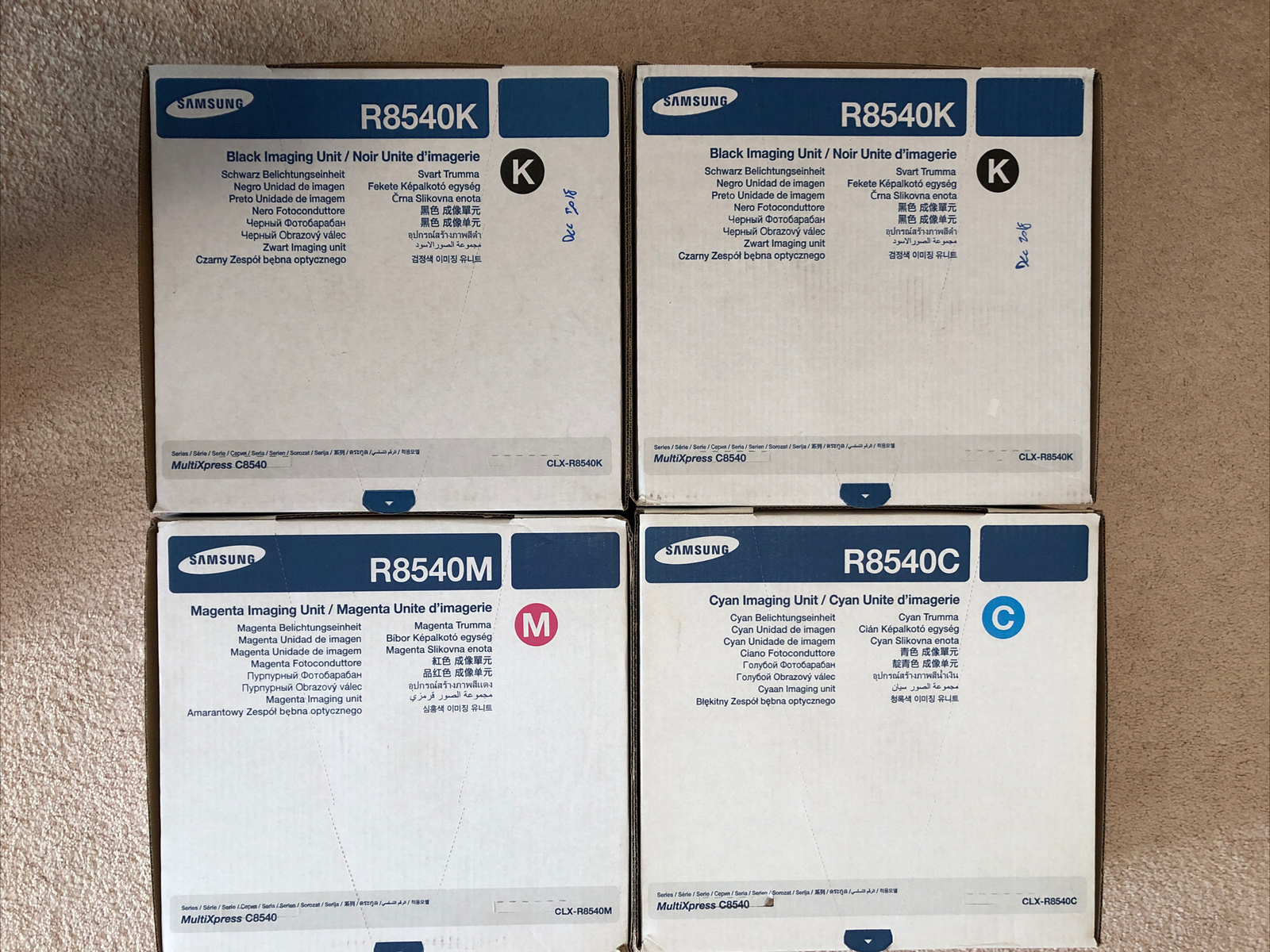 4-New GENUINE SAMSUNG CLX-8540  Imaging Units CLX-R8540 new 