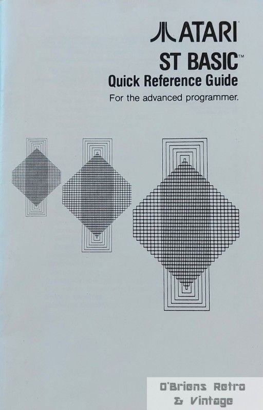 Atari ST BASIC Sourcebook & Quick Reference Guide – 1987