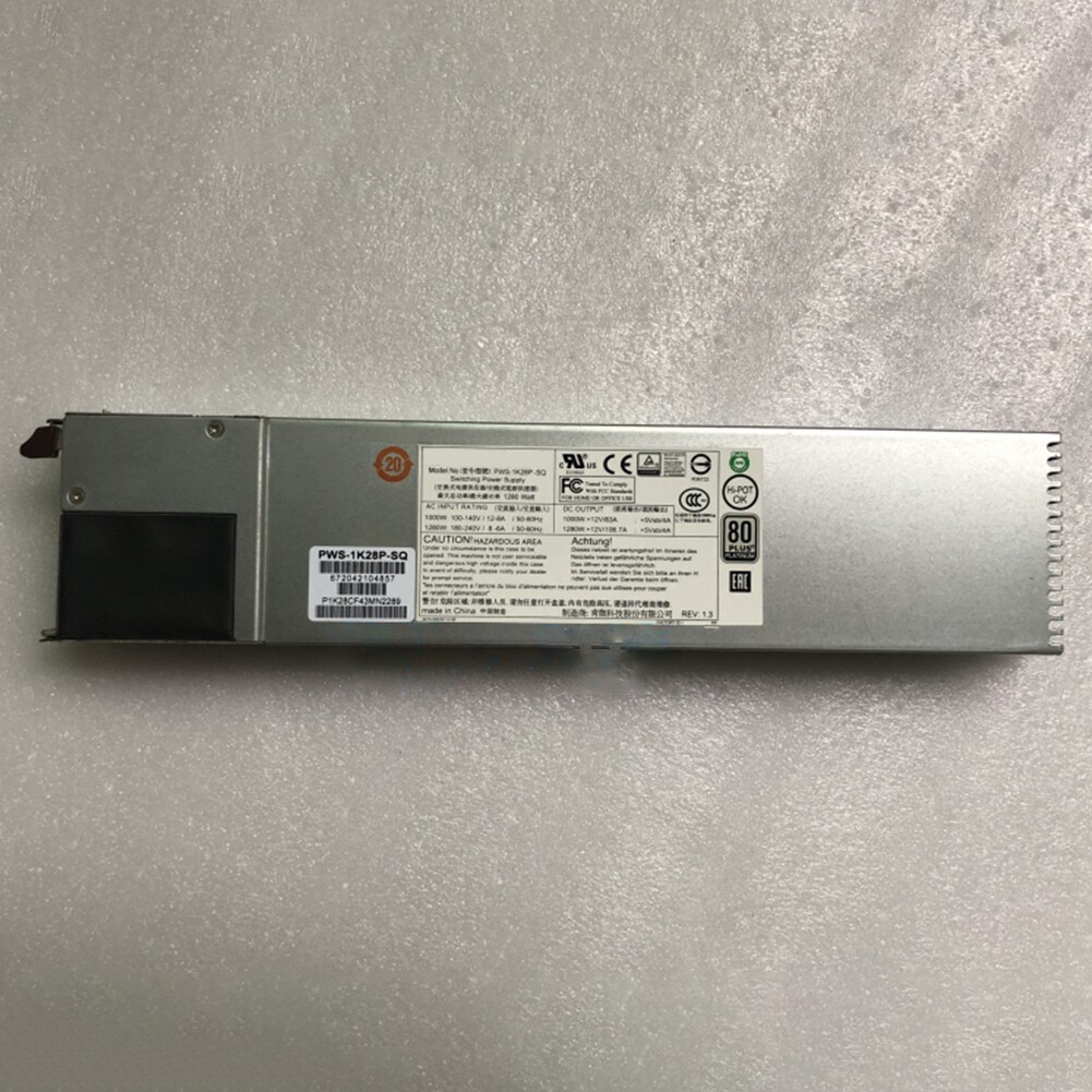 1280W PWS-1K28P-SQ Server Redundant Power Supply Module for Supermicro