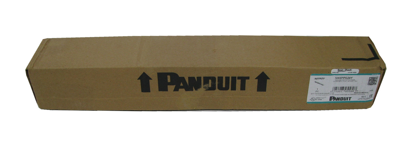 Panduit NetKey 24-Port Cat6 Punchdown Patch Panel NK6PPG24Y ~STSI