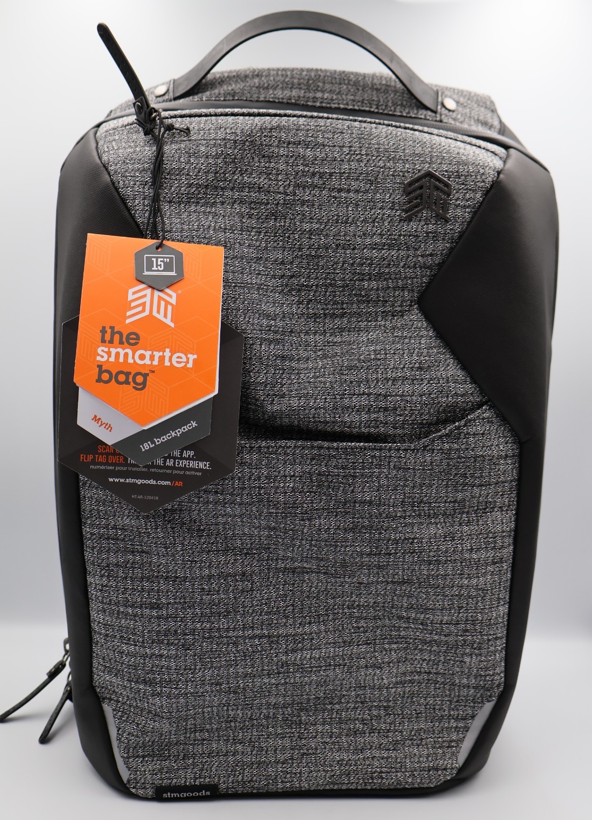 STM (STMgoods) MYTH 18L Backpack Fits up to 15" Laptops GRANITE Black & Gray NEW