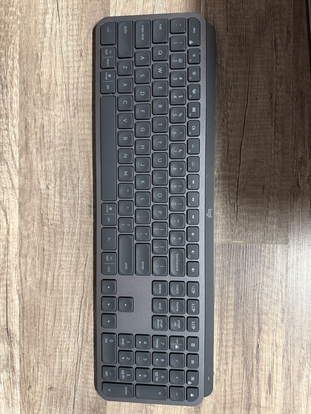 Logitech MX Keys Wireless Keyboard - Mac Layout, Graphite, Backlit, Bluetooth
