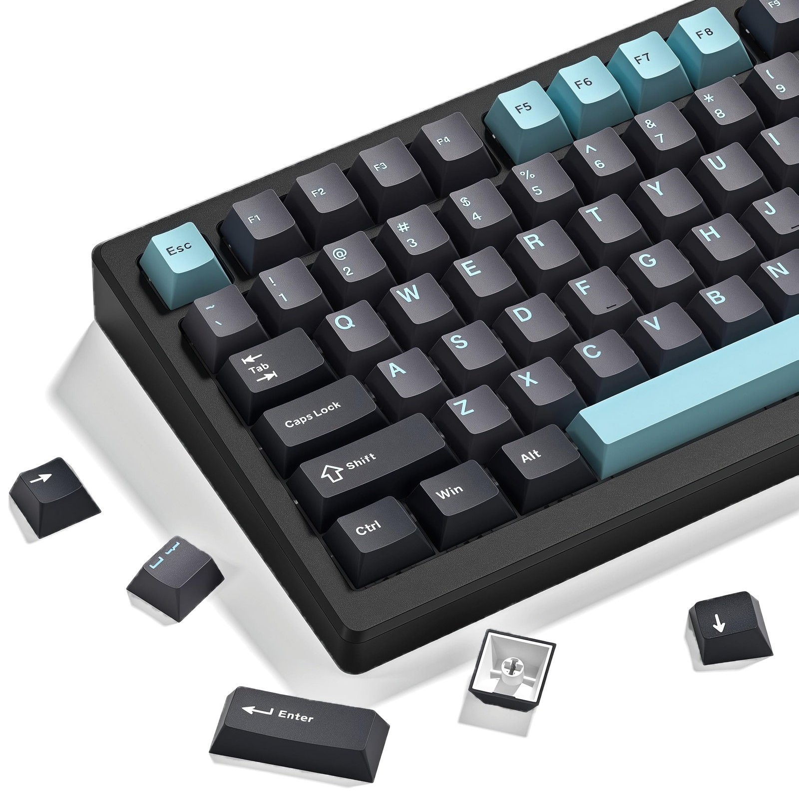 Double Shot PBT keycaps Set, Cherry Profile Keyboard Keycaps