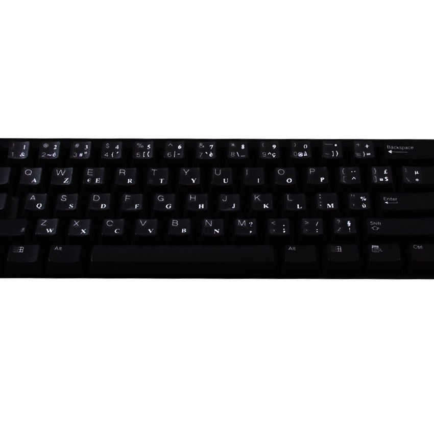 SPANISH LATIN Transparent Keyboard Sticker for laptop desktop RED BLACK WHITE
