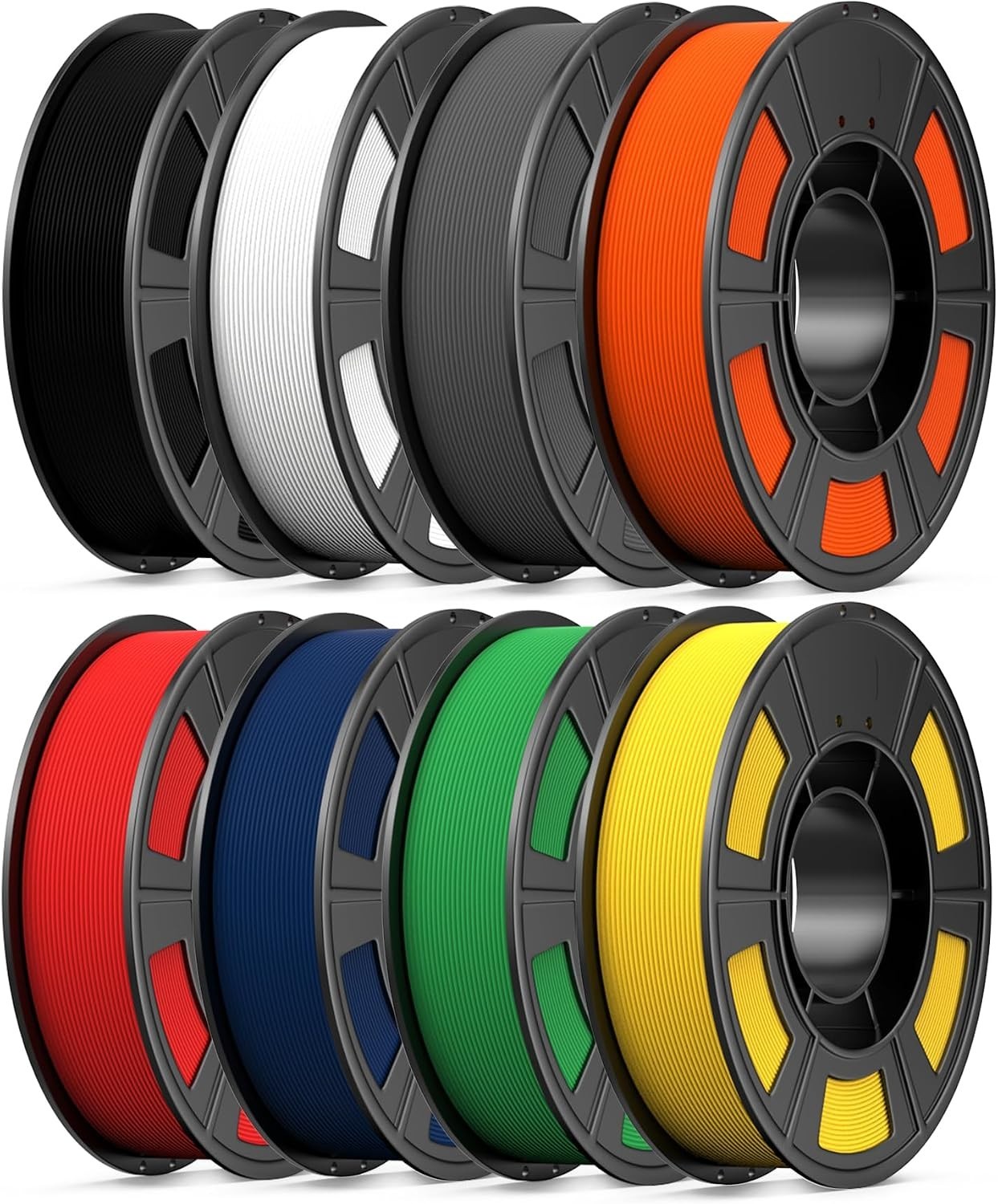 8 Color Bundle Elite PLA+ 3D Printer Filament, Multicolor PLA+ 1.75mm, Individua