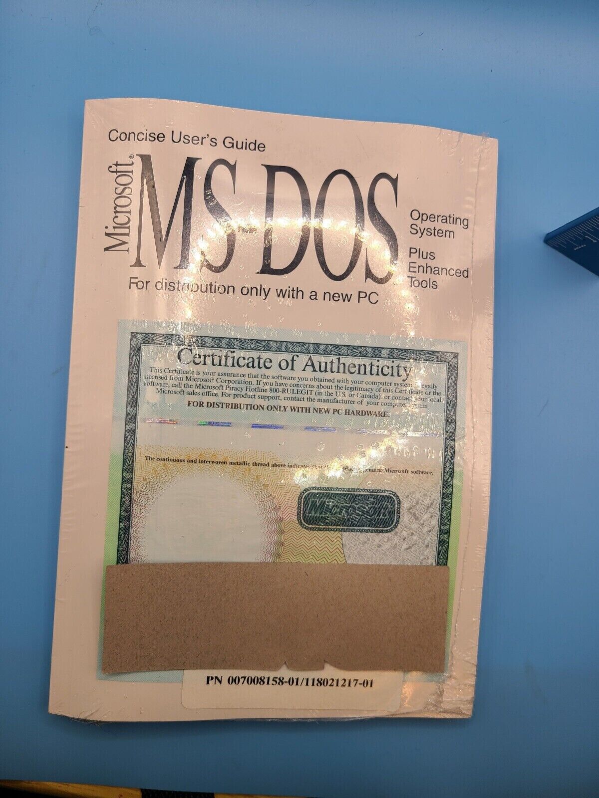 Genuine: Microsoft MS-DOS 6.22 Full Version with 3.5 disks & COA New Sealed