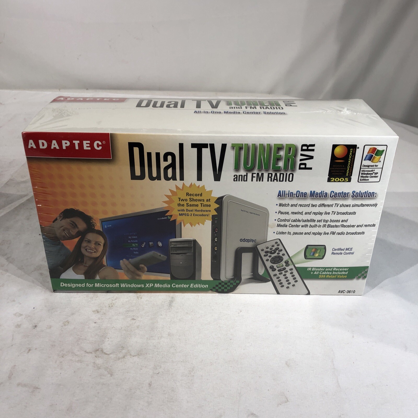 Adaptec Dual TV Tuner and FM Radio PVR AVC-3610-All-in-One- BRAND NEW