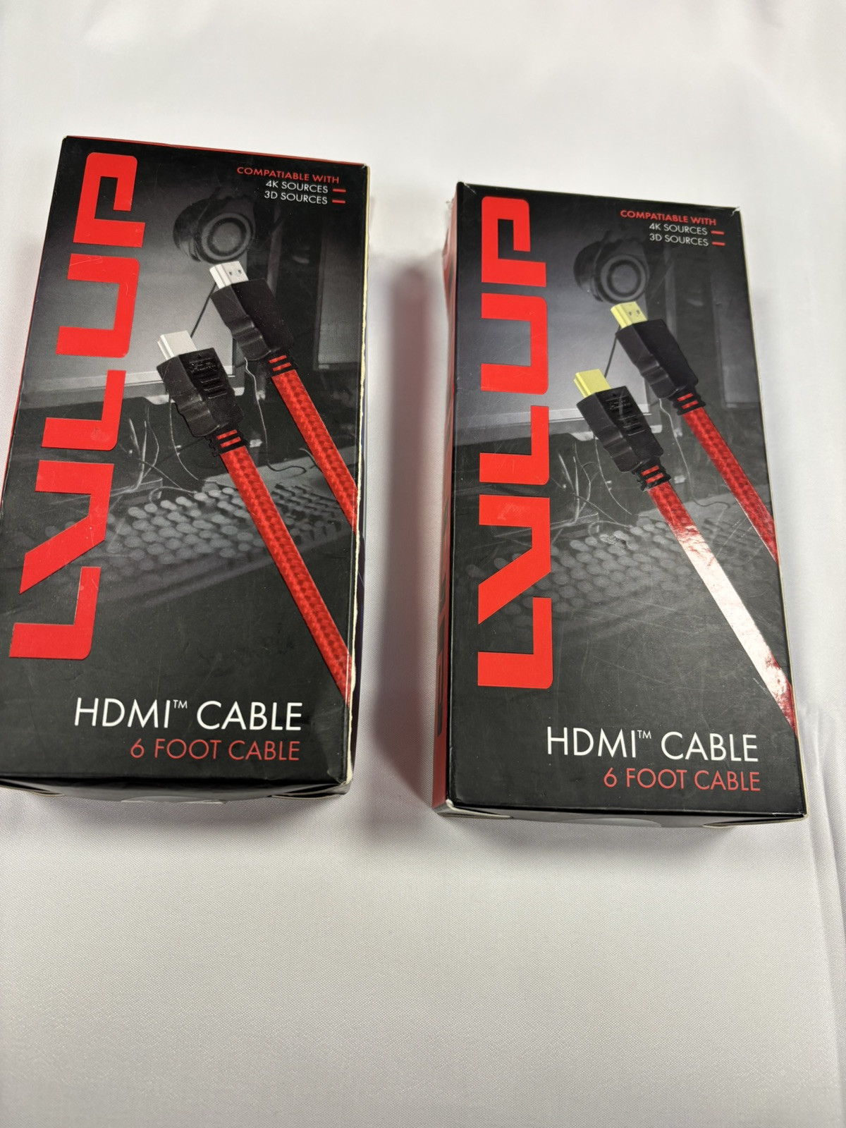 New 2 Pack Vivitar HDMI to HDMI Digital A/V HD Cable (6 ft.) Fast 