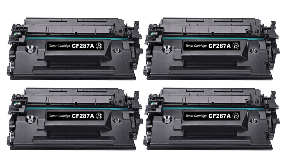 4PK CF287A 87A Toner Cartridge Fits for HP LaserJet Pro M501dn M506dn M527dn