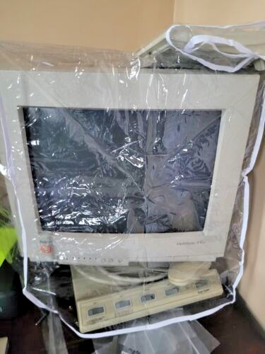 CRT Computer Monitor and Keyboard Dust Cover Set, Clear Vinyl