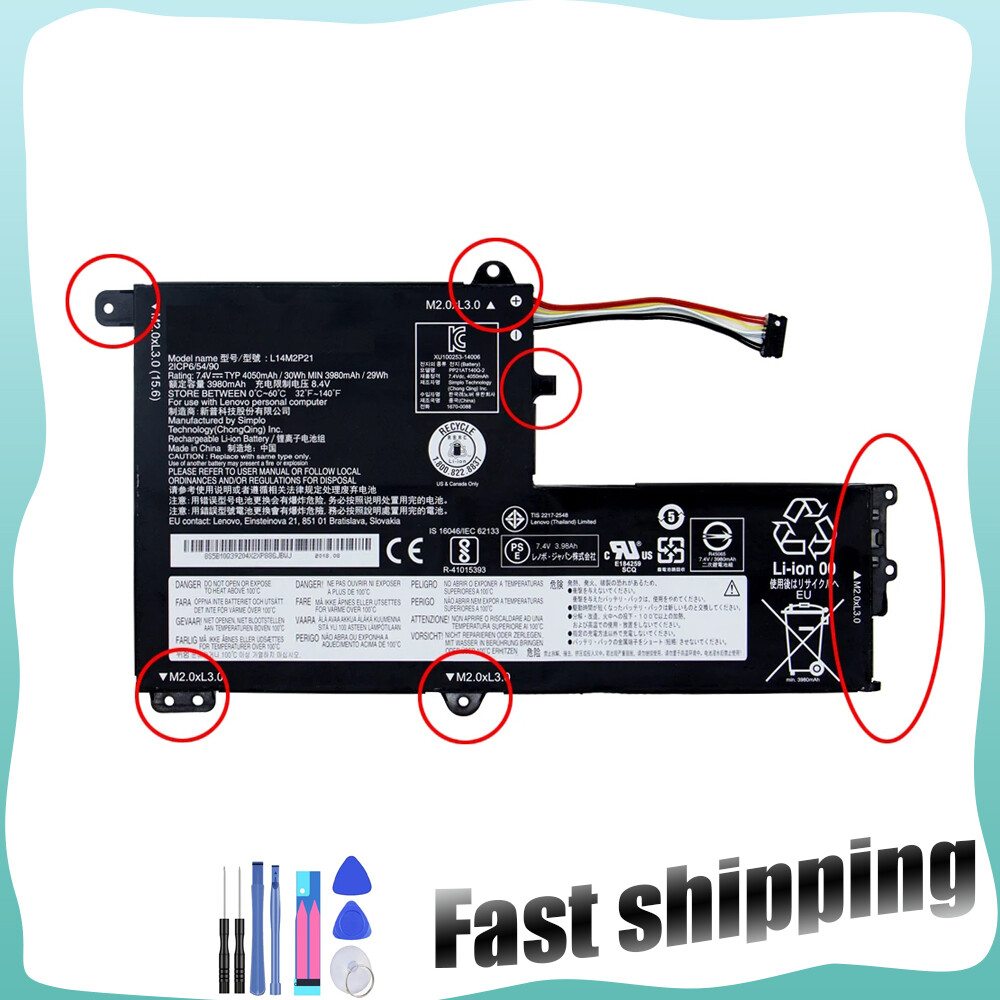 L14L2P21 L14M2P21 Battery for Lenovo IdeaPad 330S-15ARR 330S-15IKB 15AST
