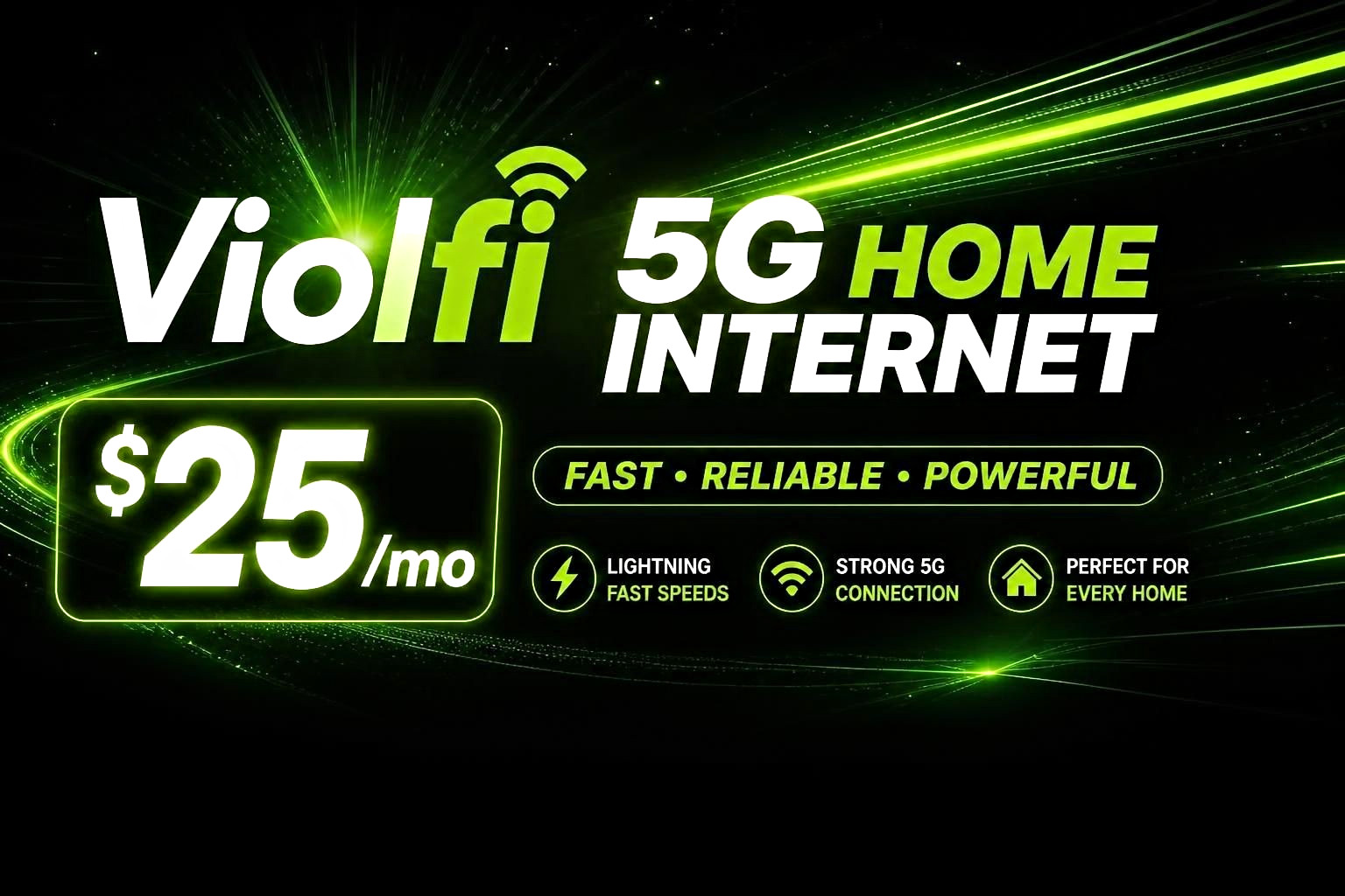 Fast 5g Home Internet $25/m