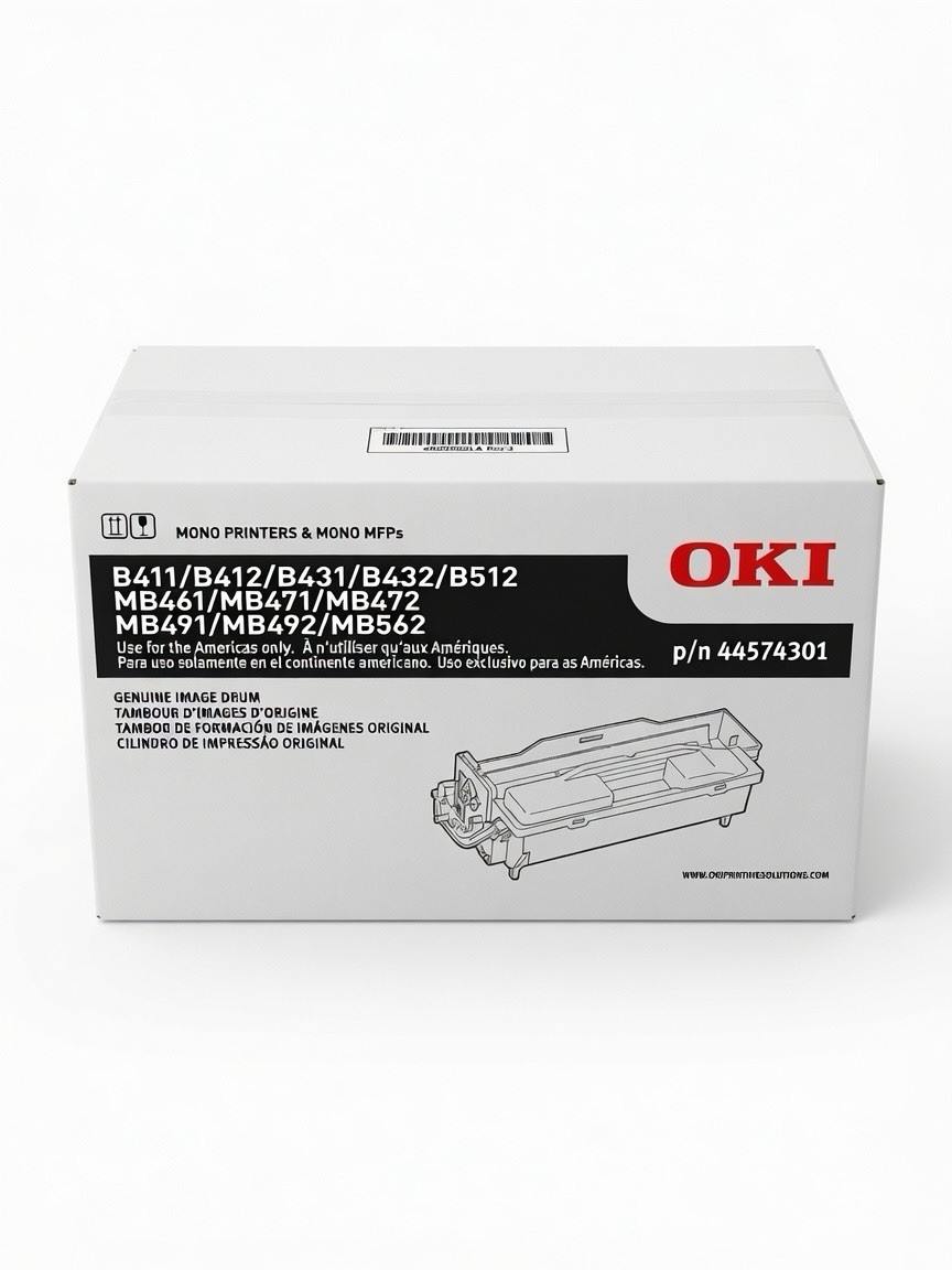 Genuine OKI 44574301 Image Drum Unit NEW Sealed B411 B431 B432 B512 MB461 MB491