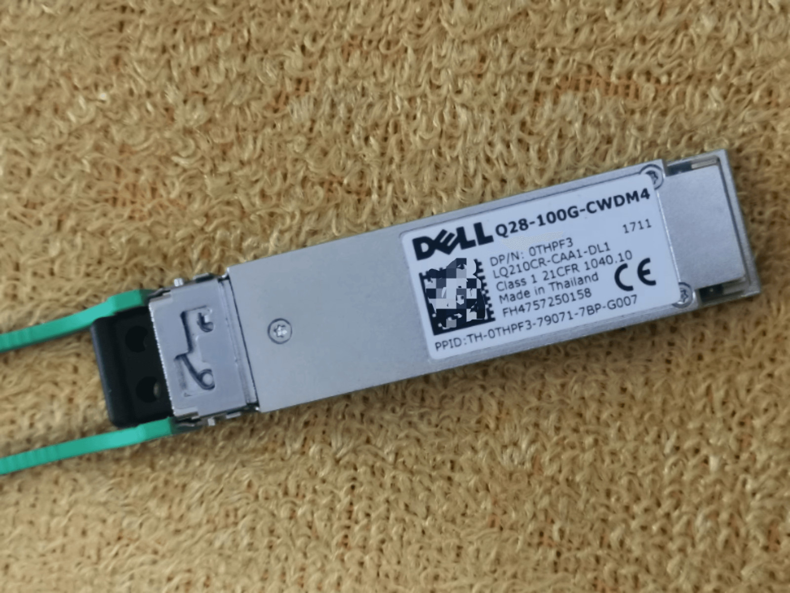 1PC Dell 0THPF3 Q28-100G-CWDM4 QSFP28 100GBASE Transceiver Module -THPF3