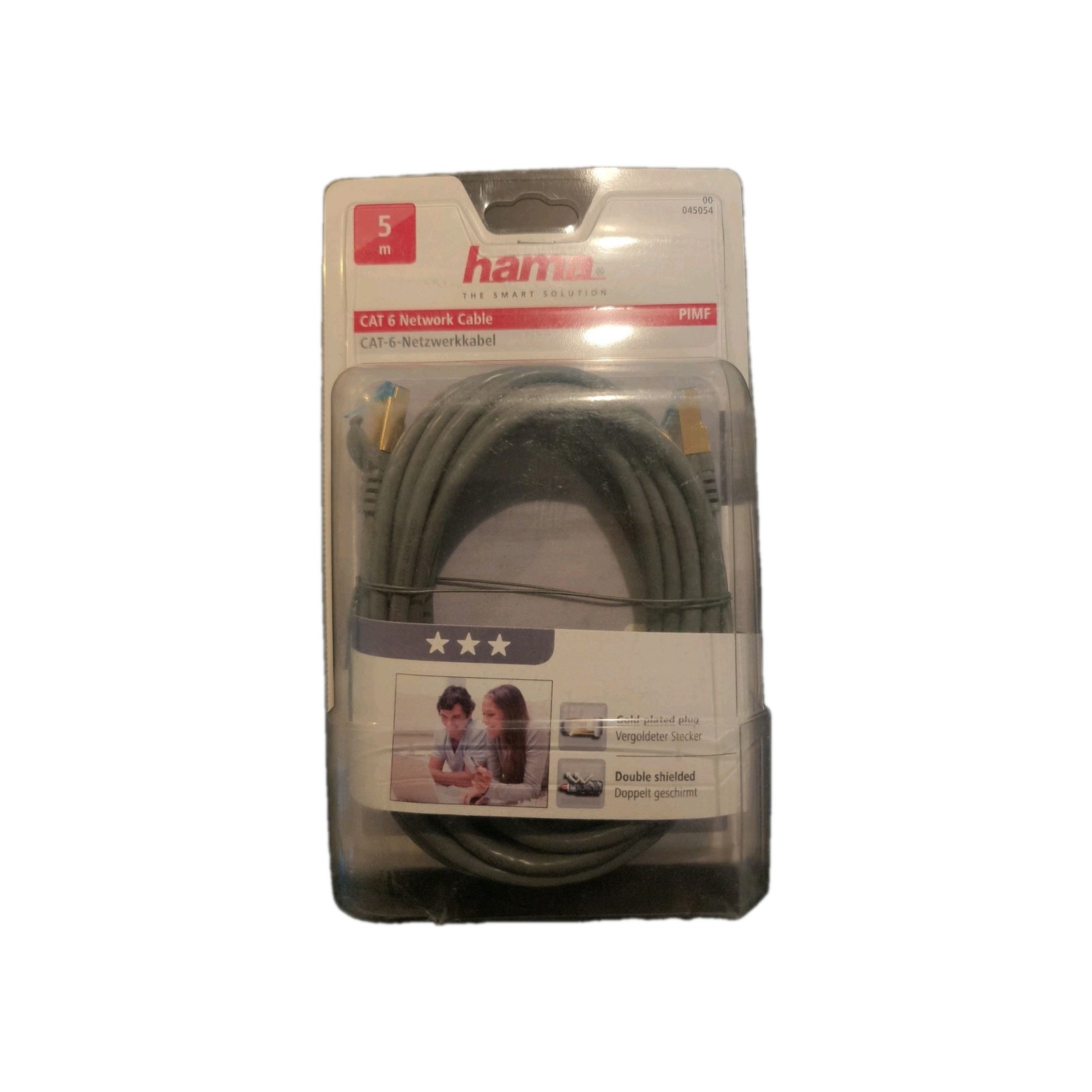 Hama CAT-6 Network Cable Gigabit Speed / Internet Lead / LAN Lead 5.00m