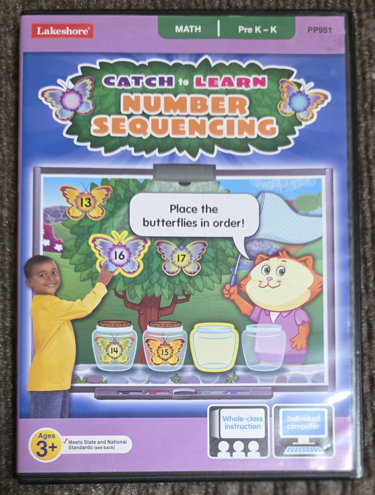 Catch to Learn Number Sequencing Interactive Game, CD-Rom Computer PC Game