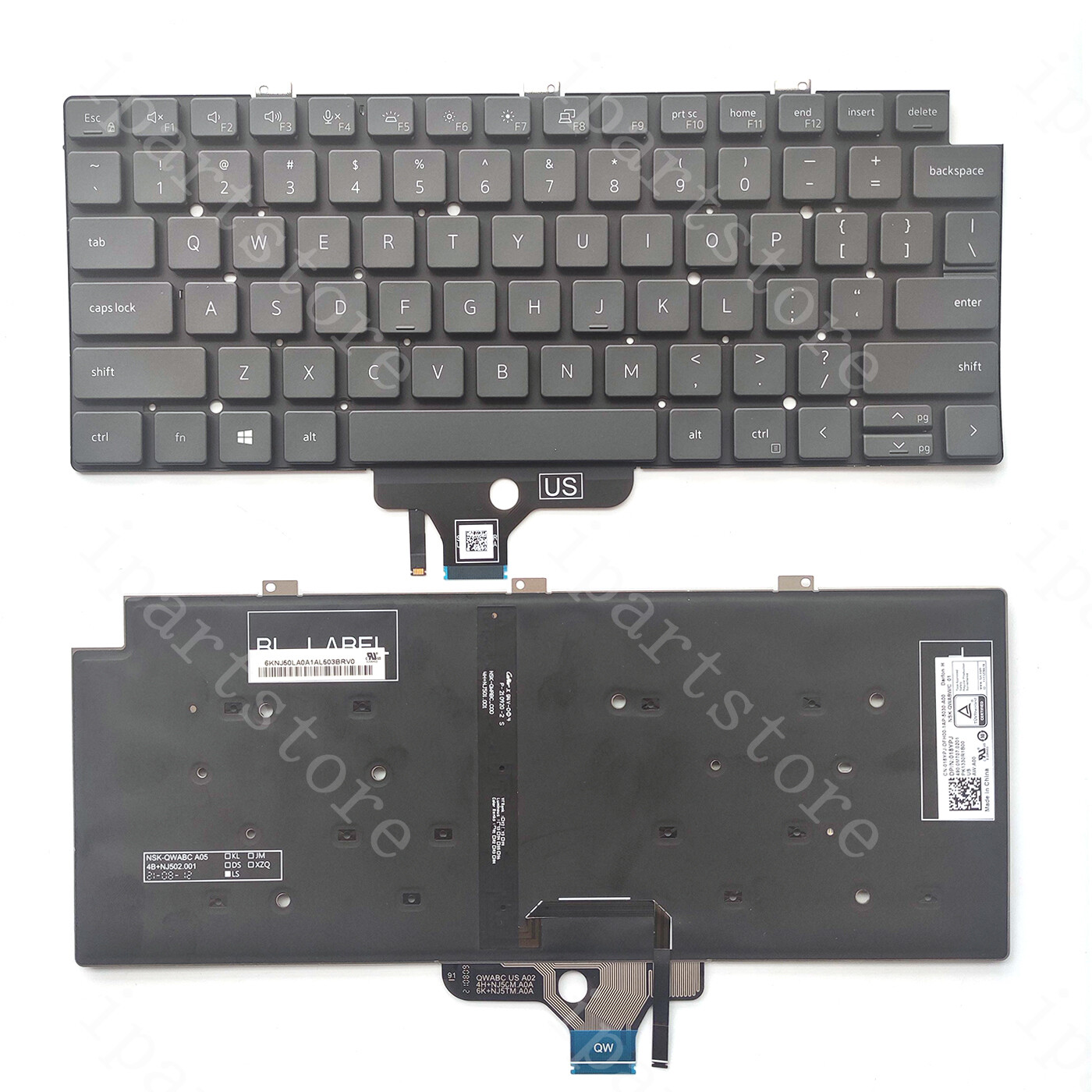 New Backlit US Keyboard for Dell Latitude 5320 7310 7320 018YPJ