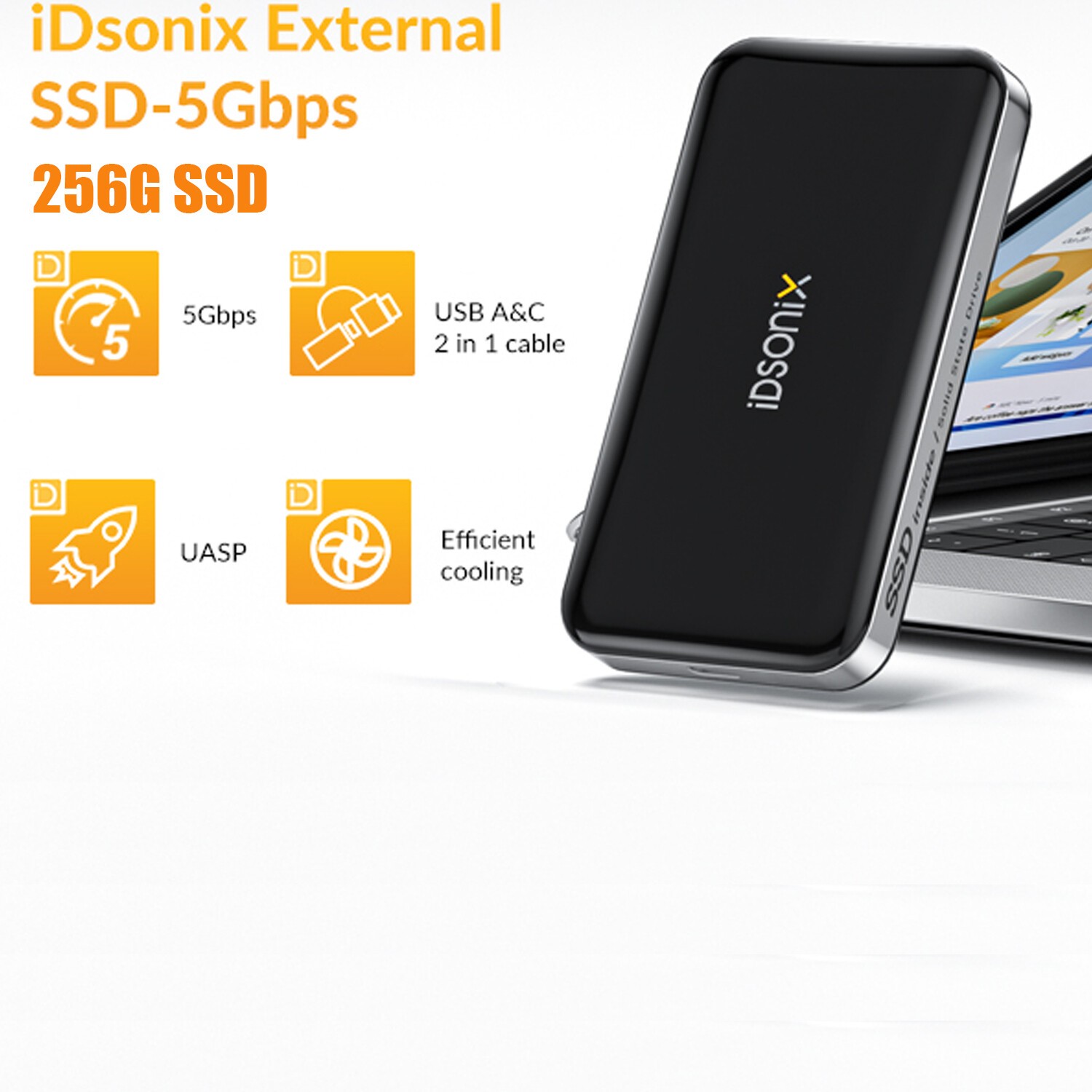 iDsonix 256/500/512GB/1TB Extreme Portable SSD External Solid State Drive For PC
