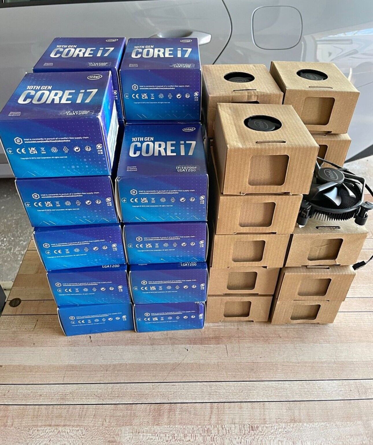 ( LOT OF 38) K69237-001 Intel CPU Cooler for LGA 1200 / LGA 1151 Copper Core