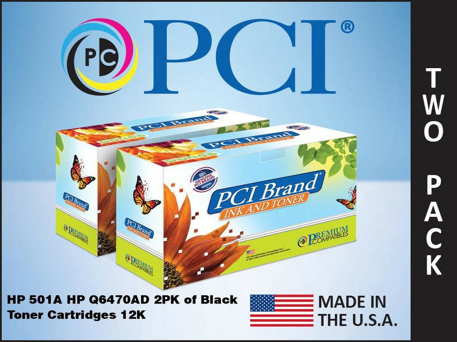 Premium Compatibles Inc. Q6470AD-RPC Replacement Ink and Toner Cartridge for ...