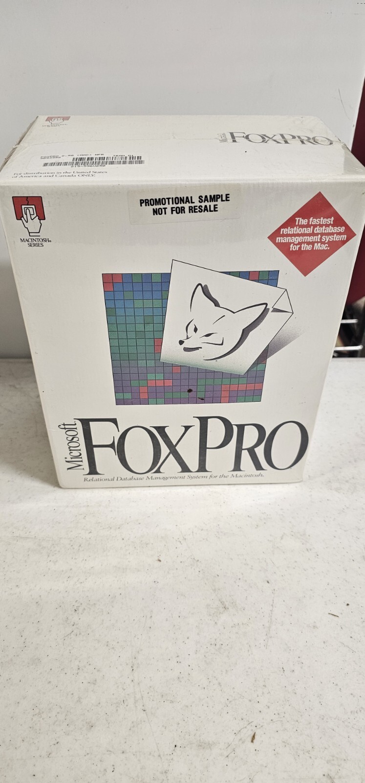 Microsoft FoxPro v 2.5 New In Box. (M5)