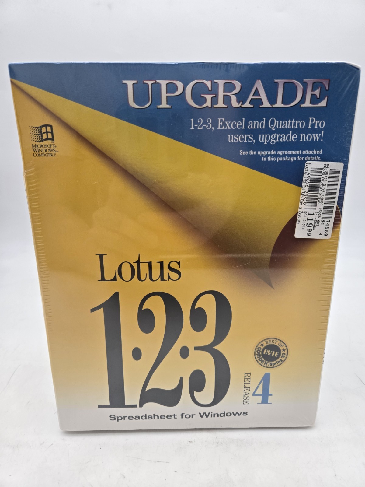 Lotus 123 Spreadsheet - Release 4  Vintage Software 3.5” Disks SEALED