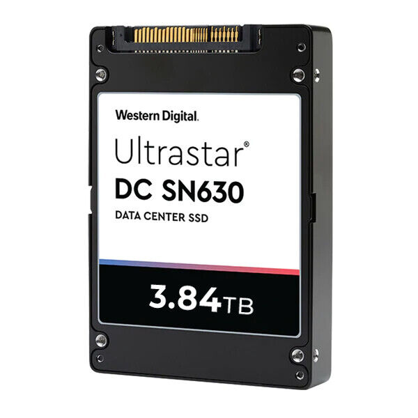 WD Ultrastar DC SN630 3.84TB PCIe Gen 3.1 x4 U.2 NVMe 2.5\