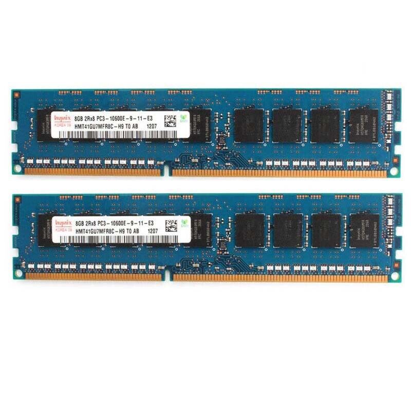 For Hynix 2x 8GB 2RX8 10600E DDR3-1333Mhz 240PIN Desktop ECC Memory RAM DIMM