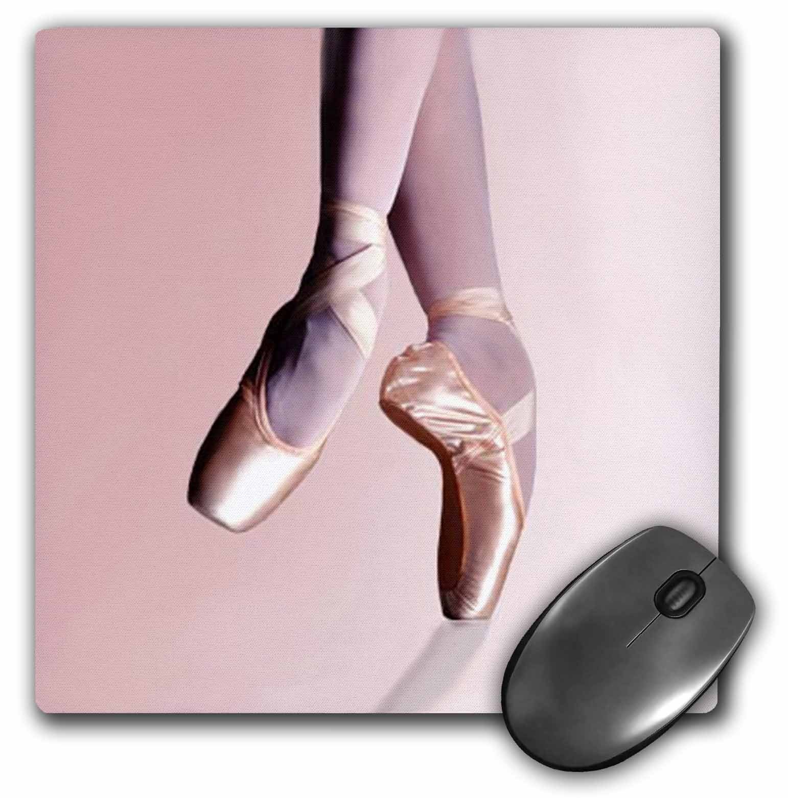 3dRose LLC 8 x 8 x 0.25 Inches Mouse Pad, Ballet Slippers (mp_1277_1)