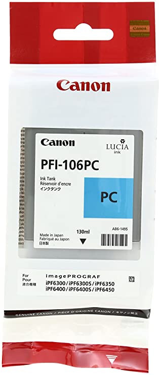 GENUINE Canon PFI-106 Photo Cyan for imagePROGRAF iPF6300 iPF6400 iPF6450