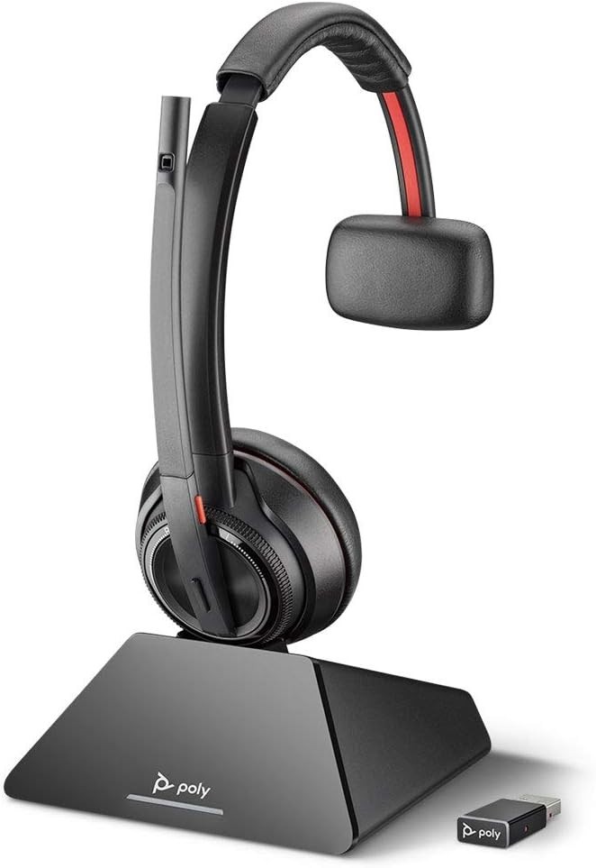 Plantronics SAVI 8210 UC USB-A DECT 6.0 NA Headphones - Black