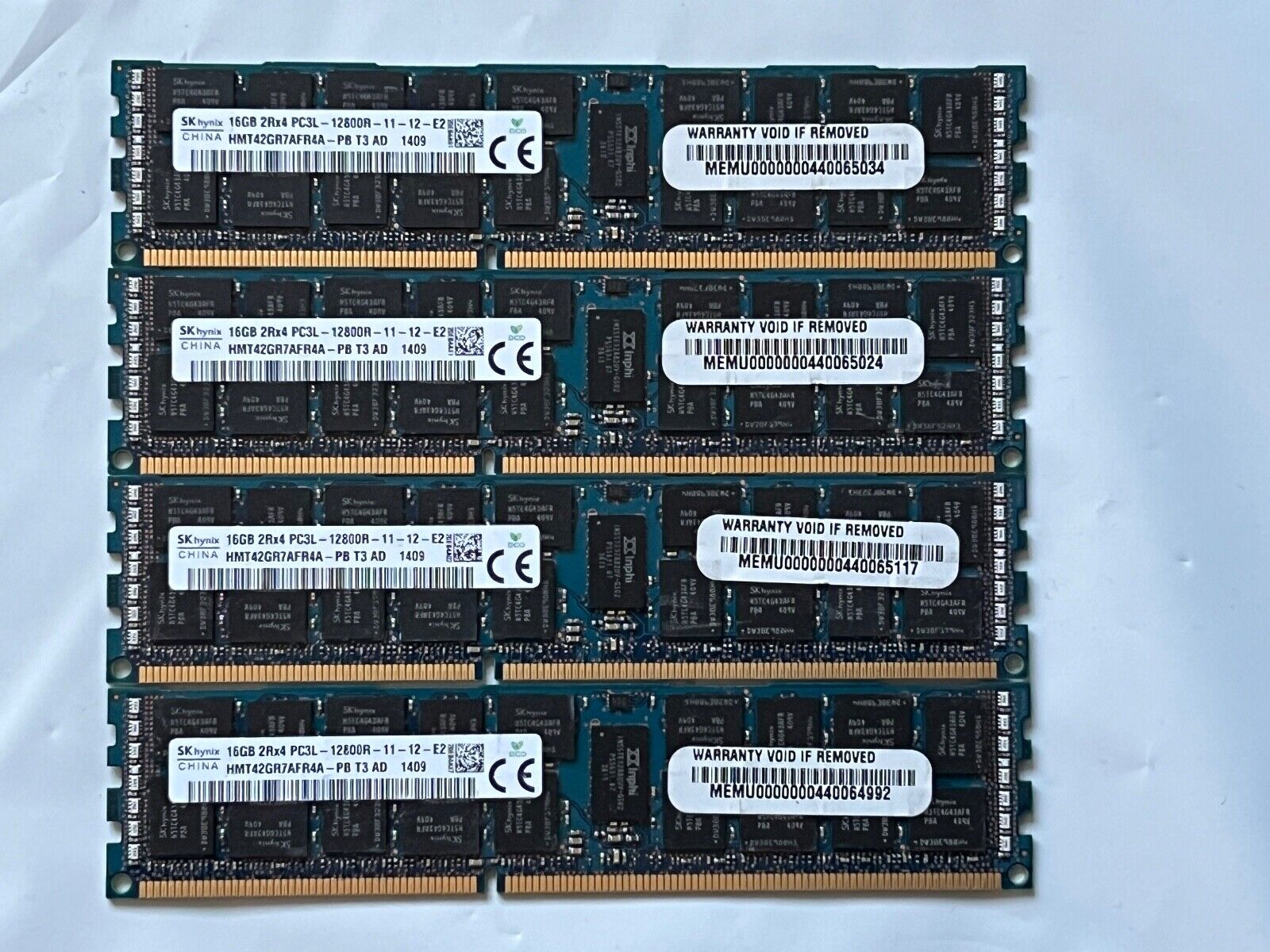 SK Hynix 64GB (4 x 16GB) PC3L-12800R DDR3 1600MHz ECC Server RAM HMT42GR7AFR4A
