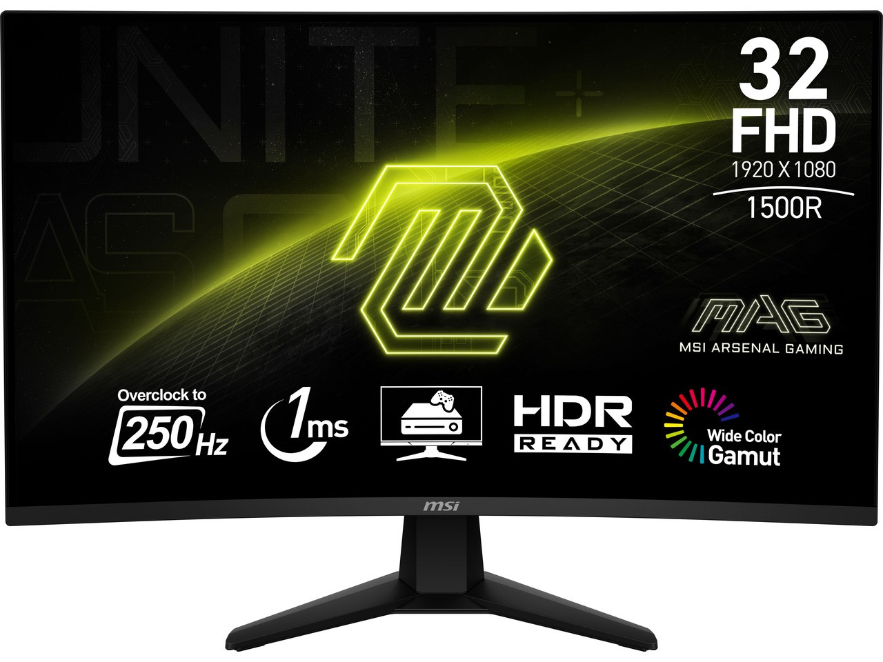 MSI 32 inch (31.5" viewable) Full HD 250Hz with Adaptive Sync 1ms HDR Ready Ai