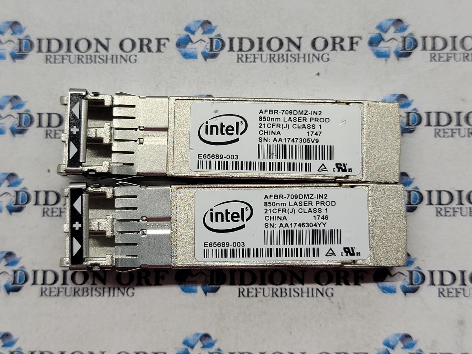 Set of 2 INTEL Transceiver AFBR-709DMZ-IN2, Grade B, SKU 20128