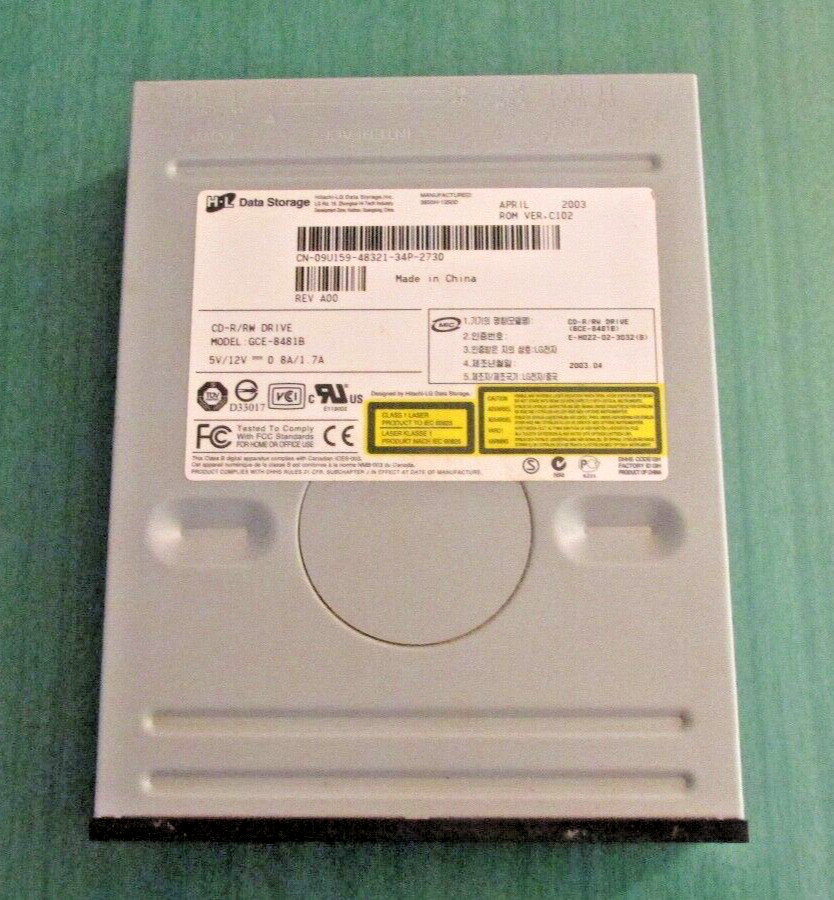 H-L Hitachi-LG Data Storage CD-R/RW DRIVE - Model GCE-8481B - NOS (Open box)