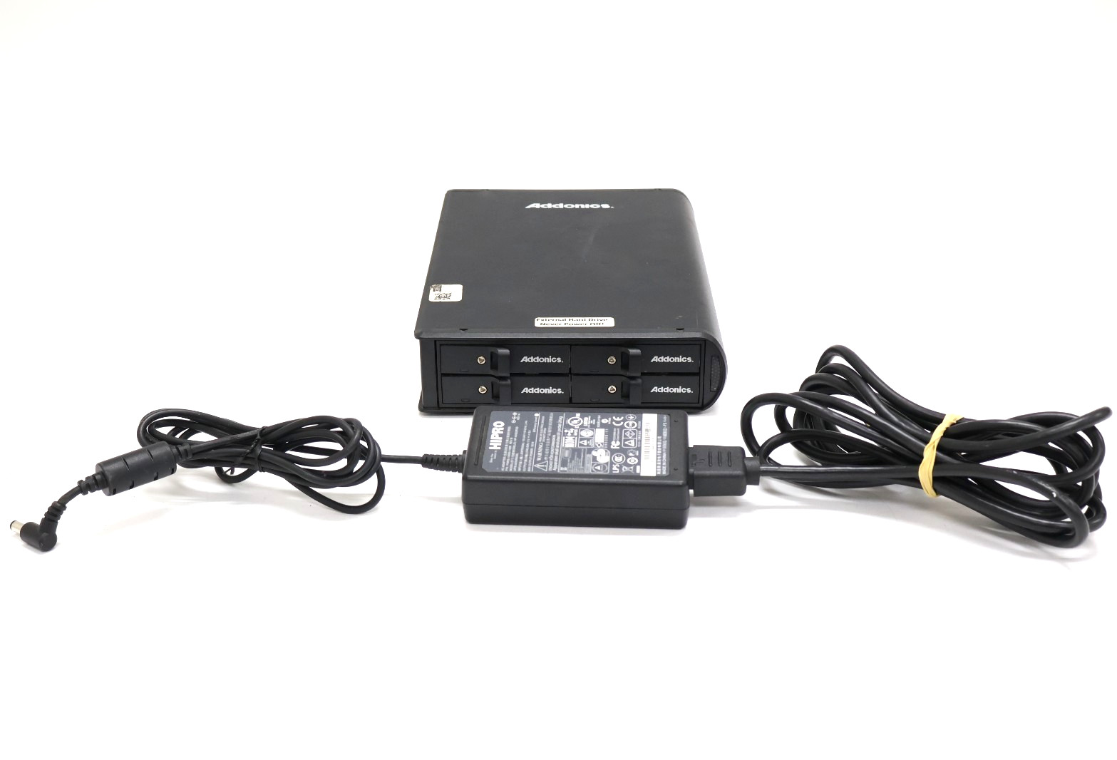 Addonics S4SHU3 4-Bay Mini Storage RAID Encloser USB 3.0 eSATA DIP Switch w/Adap