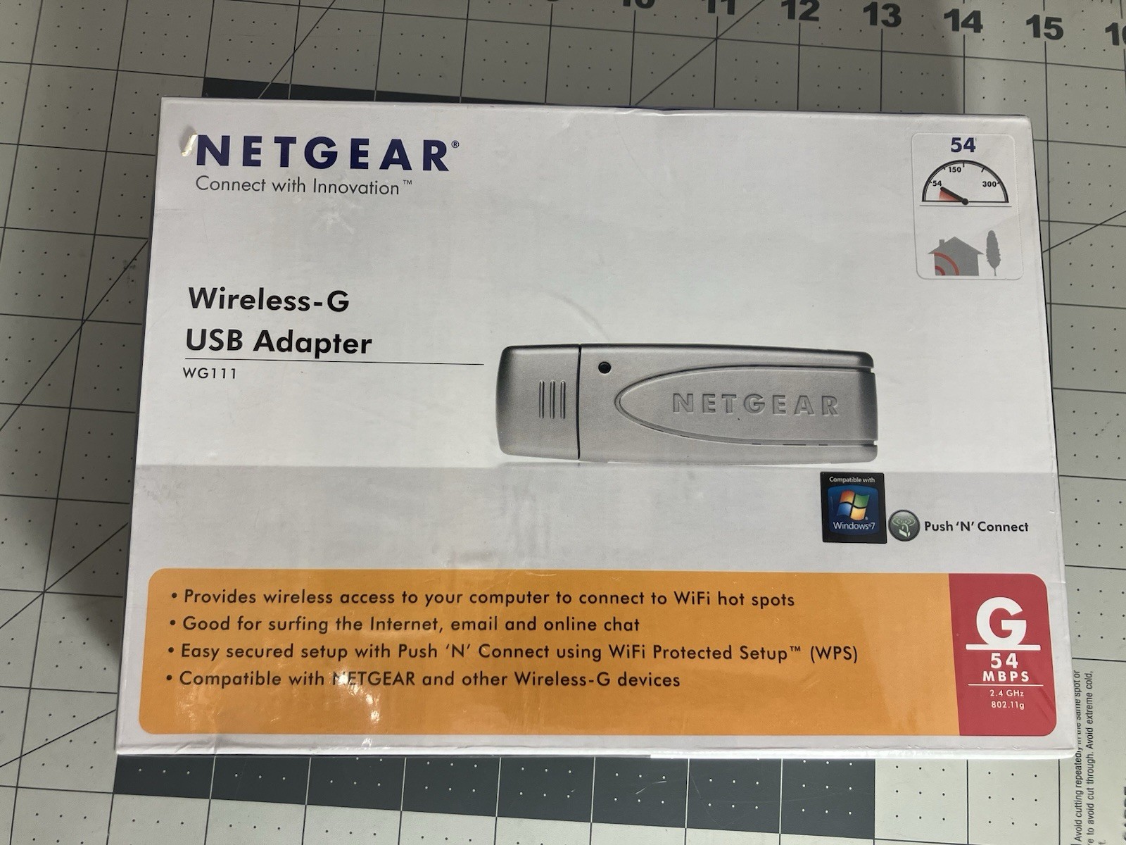 NETGEAR WG111 Wireless-G USB Adapter 54 Mbps NEW SEALED Legacy PC WIFI
