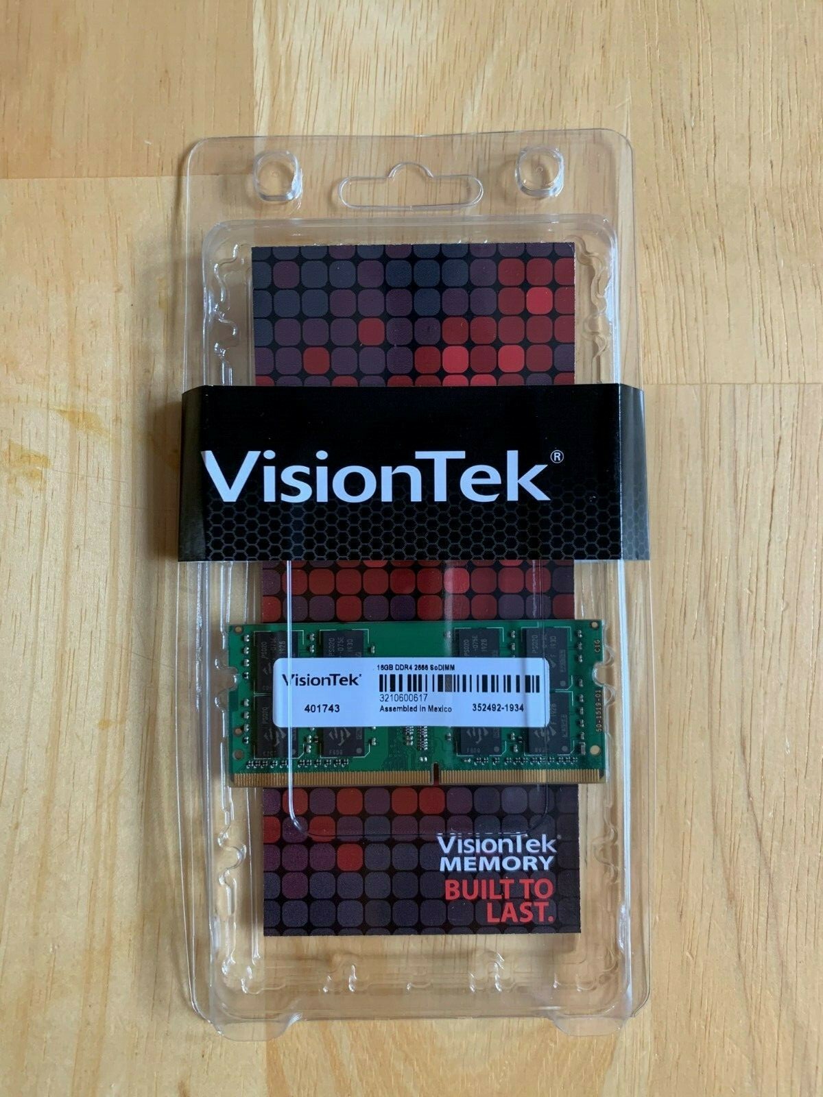 Visiontek 901177 16GB DDR4 2666MHz SDRAM 260-Pin SoDIMM Memory Module