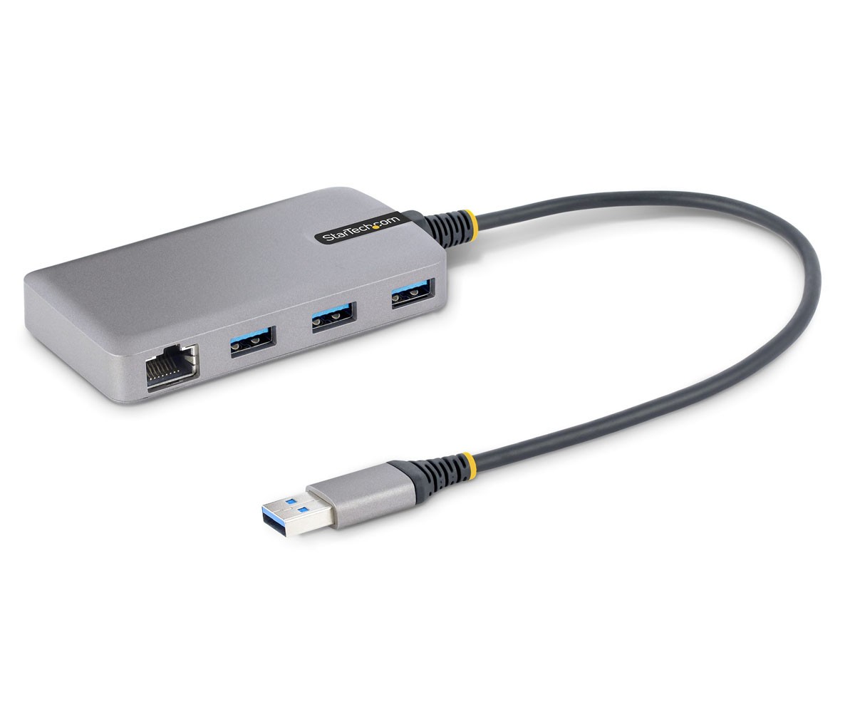 StarTech Portable USB Expansion Hub w/ Ethernet - USB Type-A to 3x USB Type-A